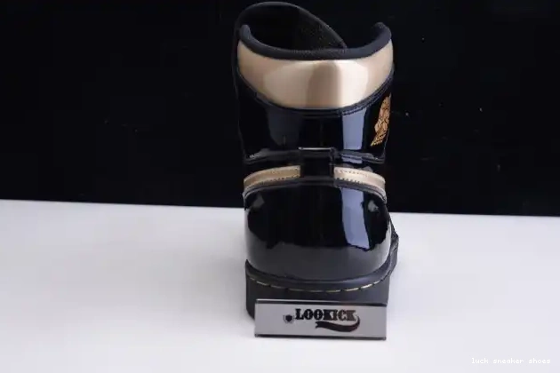 Reps LUCY 555088-032 AIR (2020) METALLIC GOLD RETRO 1 JORDAN BLACK HIGH 0607